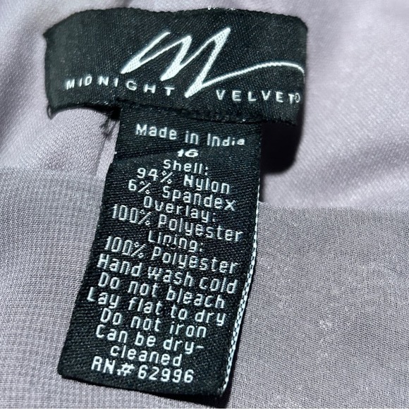 Midnight Velvet Mauve Lace Chiffon Cocktail Formal Night Out Evening Cape Dress - Picture 14 of 16